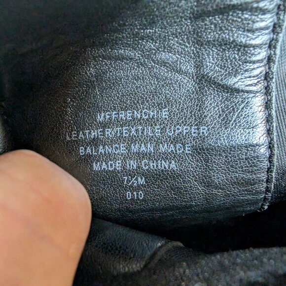 Mark Fisher Black Suede Heeled Pull-On Booties | Gold Heel Accent | Women's 7.5 - Picture 9 of 9